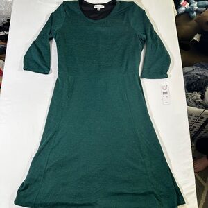 ROBBIE BEE Womens Belted Unlined Midi Dress XL NWT Green